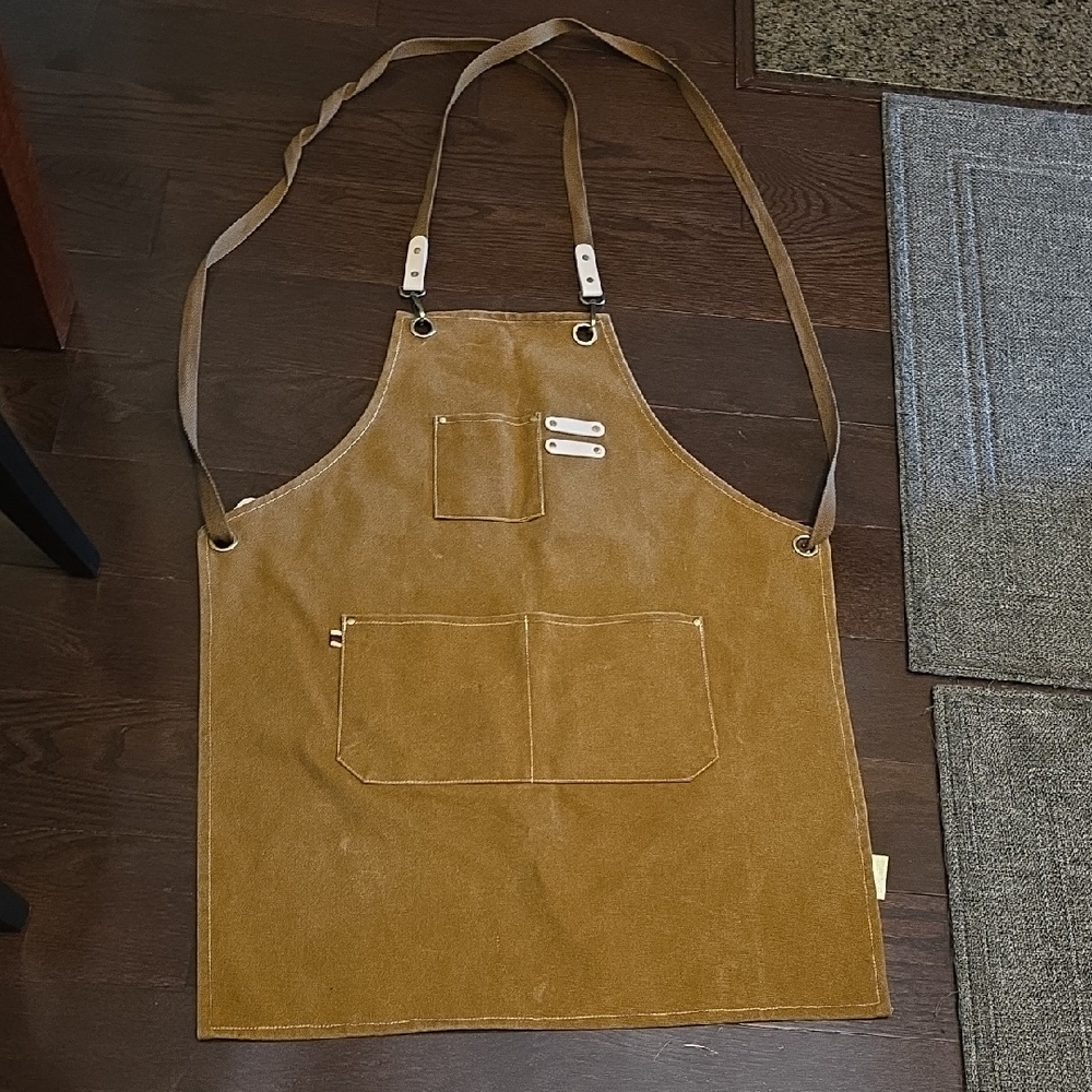 Tan Leather Bag with Clean Lines and Matte Finish